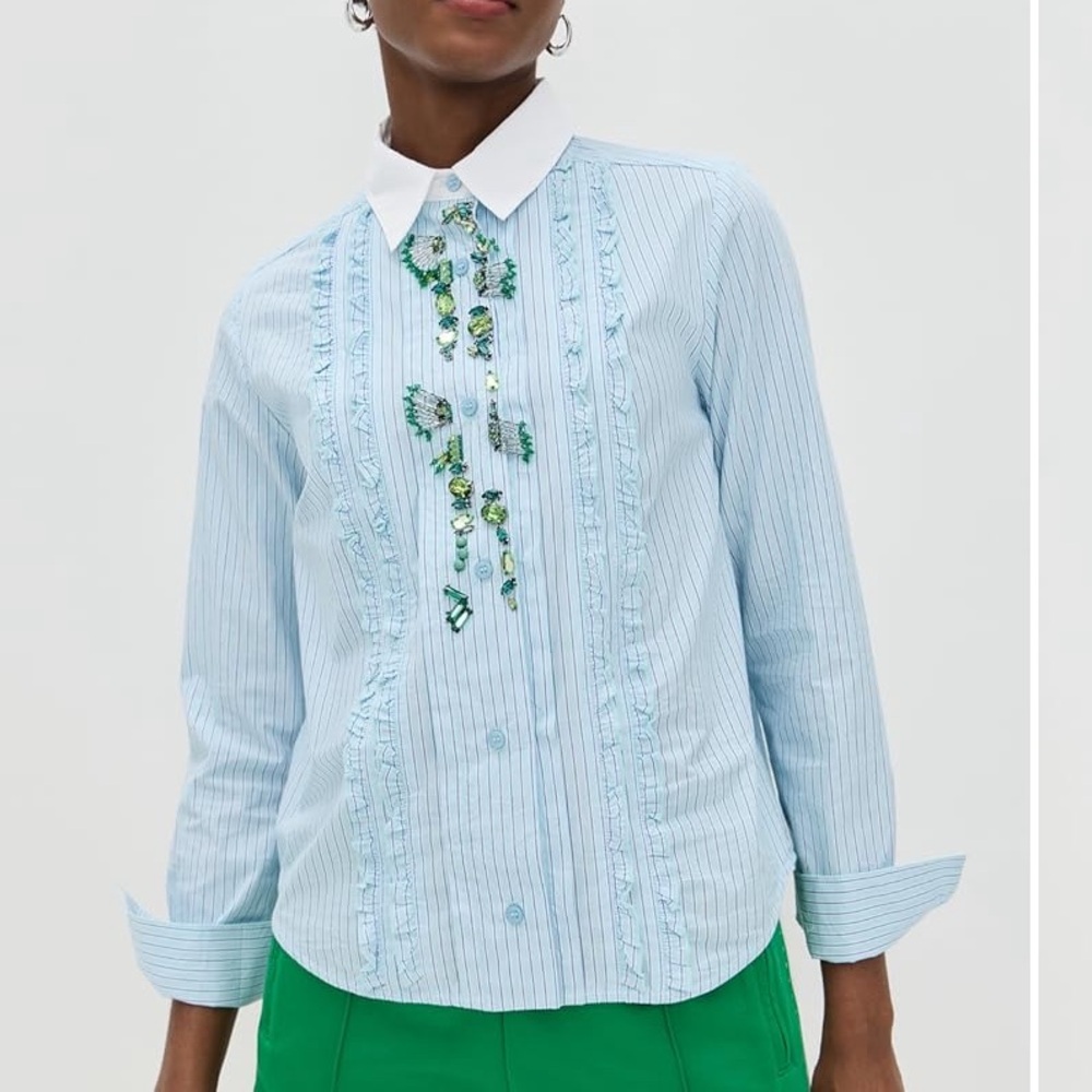 NWT Essential Antwerp Embellished Top